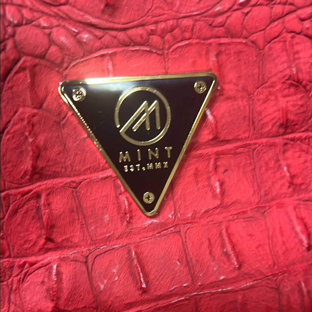 Zara Red Studded Backpack - Picture 11 of 12